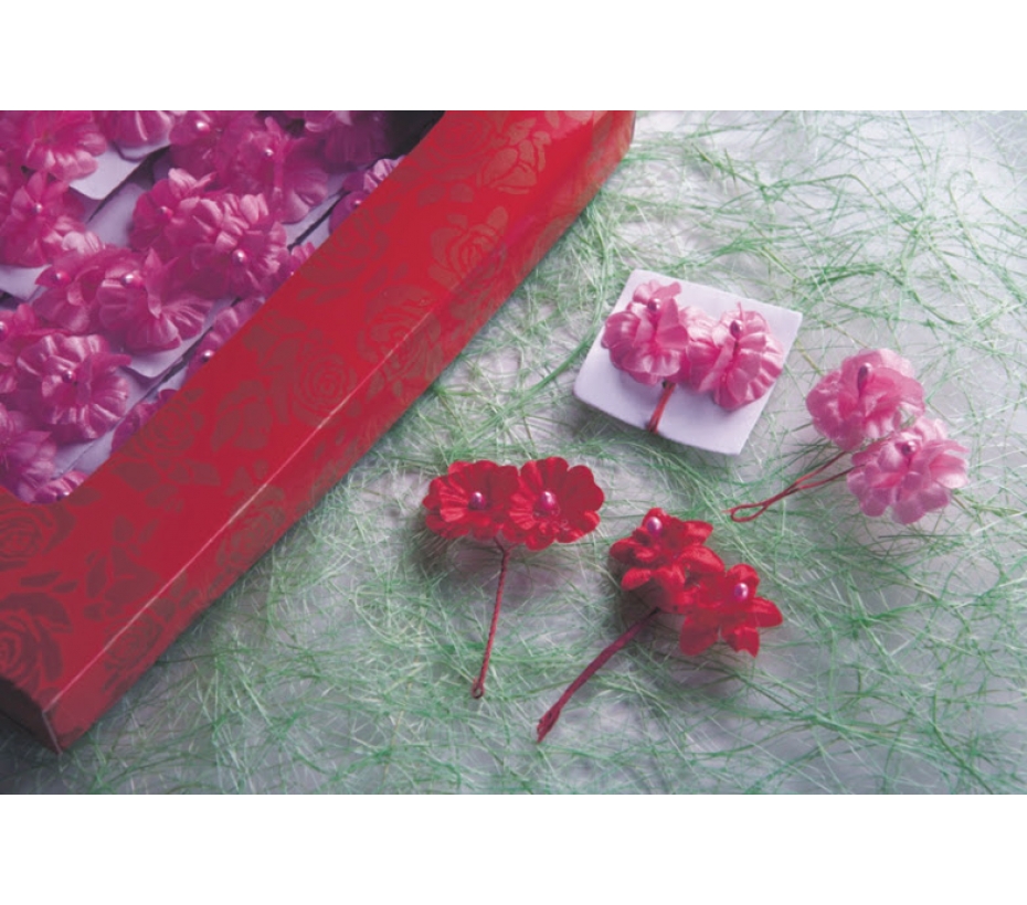 雙春花-紅/粉(15元/朵)