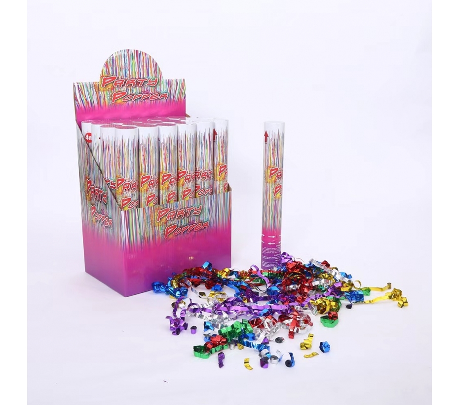 30CM金箔長條旋轉式氣壓彩花